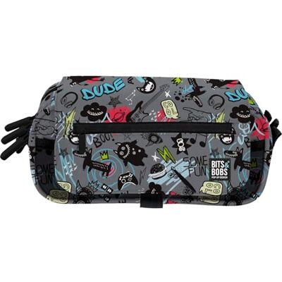 Grafoplás Grafoplas Trousse scolaire 3 compartiments, bits&Bobs Awesome, 23 x 10 x 10 cm, rabat avec poche auxiliaire et horaire intérieur, grande capacité pour matériel scolaire Grafoplás Grafoplas Trousse scolaire 3 compartiments, bits&Bobs Awesome, 23 x 10 x 10 cm, rabat avec poche auxiliaire et horaire intérieur, grande capacité pour matériel scolaire