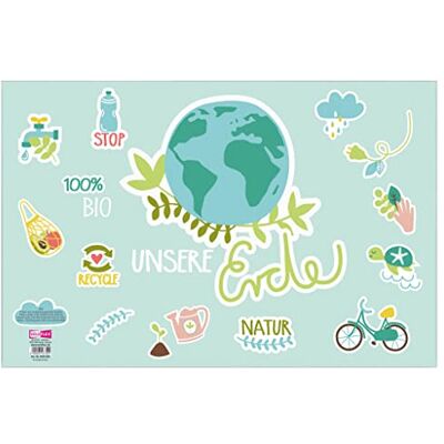 VELOFLEX 4639982 Sous-main de bureau en papier recyclable sans film plastique Fabriqué en livre 39 x 60 cm VELOFLEX 4639982 Sous-main de bureau en papier recyclable sans film plastique Fabriqué en livre 39 x 60 cm