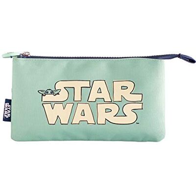 Grupo Erik Trousse Star Wars, Baby Yoda Trousse Scolaire, 3 Compartiments 21,5 x 12 x 3,5 cm Grupo Erik Trousse Star Wars, Baby Yoda Trousse Scolaire, 3 Compartiments 21,5 x 12 x 3,5 cm