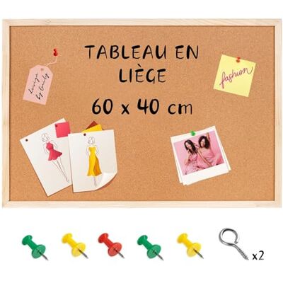 Creative Tableau Liege Mural 60 x 40 cm (+/- 2 cm) Panneau Liege Mural Tableau Liège Tableau Cuisine Petit Bureau Vision Board Inclus Punaises Creative Tableau Liege Mural 60 x 40 cm (+/- 2 cm) Panneau Liege Mural Tableau Liège Tableau Cuisine Petit Bureau Vision Board Inclus Punaises