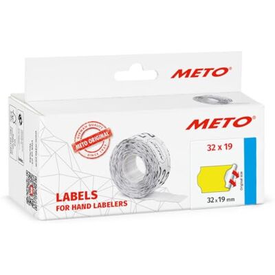 Meto Étiquettes de prix (32 x 19 mm, 2 lignes, 5000 pièces, jaune fluo, permanentes, étiquettes de prix pour , Contact, Sato, Avery, Tovel, Samark, etc.) Meto Étiquettes de prix (32 x 19 mm, 2 lignes, 5000 pièces, jaune fluo, permanentes, étiquettes de prix pour , Contact, Sato, Avery, Tovel, Samark, etc.)