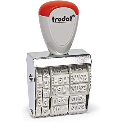Trodat 1020 Classic dateur, mois espagnol abrégé, marquée 5 x 32 mm environ Trodat 1020 Classic dateur, mois espagnol abrégé, marquée 5 x 32 mm environ