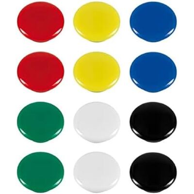 Westcott E-10834 00 Lot de 10 aimants ronds Argenté 20 mm E-10834 00 Westcott E-10834 00 Lot de 10 aimants ronds Argenté 20 mm E-10834 00