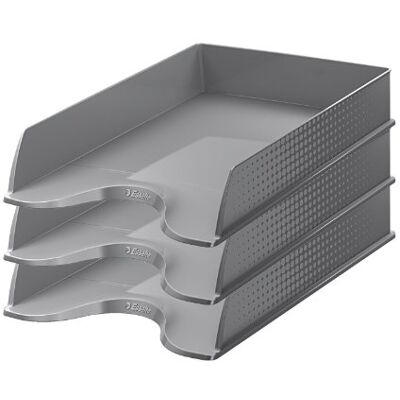 Esselte Fusion 623695 Lot de 10 Corbeilles à courrier Gris Opaque Esselte Fusion 623695 Lot de 10 Corbeilles à courrier Gris Opaque