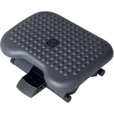 HOMCOM Repose-pieds de Bureau Ergonomique Angle Ajustable 30° Gris Foncé Hauteur Ajustable à 3 Positions, pour Bureau et Maison HOMCOM Repose-pieds de Bureau Ergonomique Angle Ajustable 30° Gris Foncé Hauteur Ajustable à 3 Positions, pour Bureau et Maison