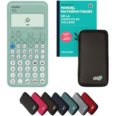 Casio FX-92 Collège avec étui de protection noir & livre de spécialistes (88 pages, DIN A5) Calculatrice scientifique Smart Set Casio FX-92 Collège avec étui de protection noir & livre de spécialistes (88 pages, DIN A5) Calculatrice scientifique Smart Set