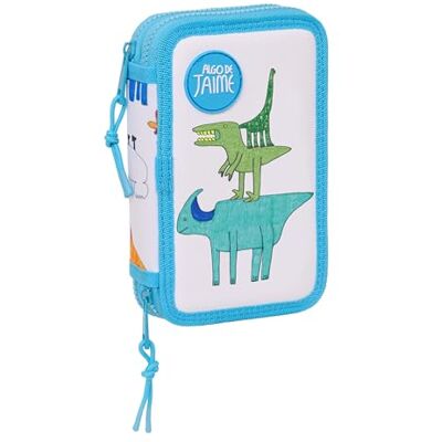 safta ALGO DE JAIME Trousse scolaire pour enfant, avec 28 outils inclus, pratique et polyvalente, qualité et résistance, 12,5 x 4 x 19,5 cm, blanc, blanc, Estándar, Décontracté safta ALGO DE JAIME Trousse scolaire pour enfant, avec 28 outils inclus, pratique et polyvalente, qualité et résistance, 12,5 x 4 x 19,5 cm, blanc, blanc, Estándar, Décontracté
