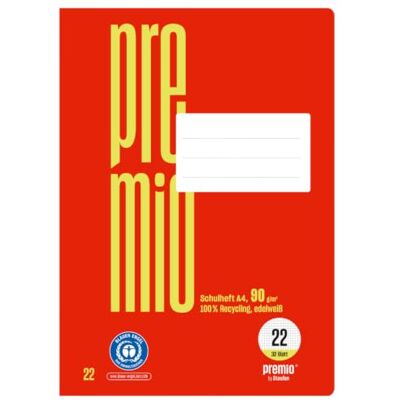 Staufen Green Cahier d'écolier – Format A4, linéature 22 (quadrillé 5 mm), 2 cahiers de 32 feuilles chacun, papier recyclé 90 g/m², coins arrondis pour éviter les « oreilles d'âne » Staufen Green Cahier d'écolier – Format A4, linéature 22 (quadrillé 5 mm), 2 cahiers de 32 feuilles chacun, papier recyclé 90 g/m², coins arrondis pour éviter les « oreilles d'âne »