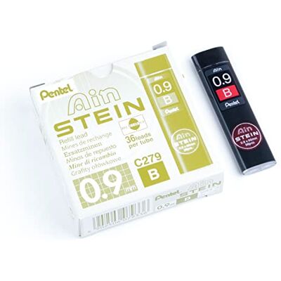 Pentel C279-B Lot de 12 Etuis de 36 mines 0,9mm B pour porte-mines Pentel C279-B Lot de 12 Etuis de 36 mines 0,9mm B pour porte-mines