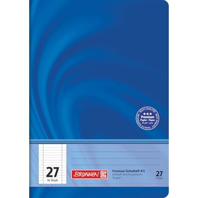 BRUNNEN Cahier scolaire A5 Vivendi Lineatur 27 16 feuilles BRUNNEN Cahier scolaire A5 Vivendi Lineatur 27 16 feuilles