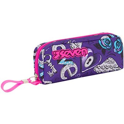 Seven S.P.A. Porte-stylo scolaire KEYS violet porte-stylo, Violet, Moderne Seven S.P.A. Porte-stylo scolaire KEYS violet porte-stylo, Violet, Moderne