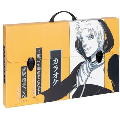 Favorit Mallette en polypropylène alvéolaire avec impression en haute résolution MANGA Yellow Man, dimensions 56,5 x 36,5 cm, dos 5 cm, 2 fermetures Favorit Mallette en polypropylène alvéolaire avec impression en haute résolution MANGA Yellow Man, dimensions 56,5 x 36,5 cm, dos 5 cm, 2 fermetures