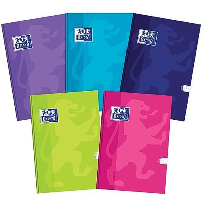 Oxford Cahier scolaire Kladde A4, 96 feuilles quadrillées, lot de 5, mélange de couleurs Oxford Cahier scolaire Kladde A4, 96 feuilles quadrillées, lot de 5, mélange de couleurs