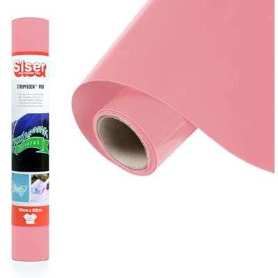 SISER ® Vinyle thermotransférable, Light Pink, 50 x 30 cm SISER ® Vinyle thermotransférable, Light Pink, 50 x 30 cm