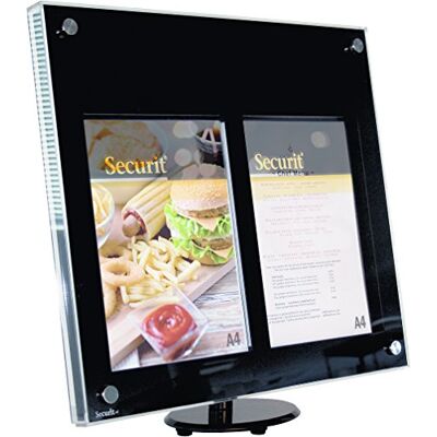 SECURIT Vitrine externe LED en polyacrylique pour menu/informations SECURIT Vitrine externe LED en polyacrylique pour menu/informations