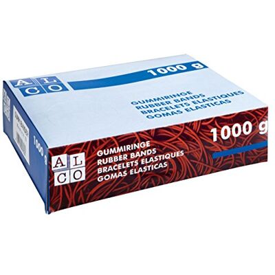 Alco -Albert 763/Lot de 2 élastiques, 200 x 17 mm, 1 kg, Rouge Alco -Albert 763/Lot de 2 élastiques, 200 x 17 mm, 1 kg, Rouge