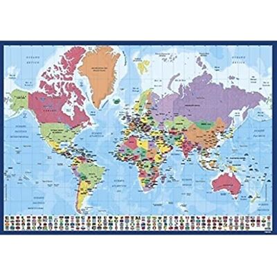 Grupo Erik Sous-Main Bureau Carte du Monde Portugais Sous-Main Bureau Enfant Protège Bureau Enfant 34 x 49cm Grupo Erik Sous-Main Bureau Carte du Monde Portugais Sous-Main Bureau Enfant Protège Bureau Enfant 34 x 49cm