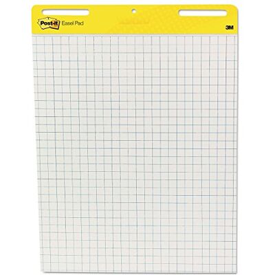 3M Self-Stick Easel Pads, Quad Rule, 25 x 30, Blanc, 2 30-Sheet Pads/Carton, Sold as 1 Carton 3M Self-Stick Easel Pads, Quad Rule, 25 x 30, Blanc, 2 30-Sheet Pads/Carton, Sold as 1 Carton