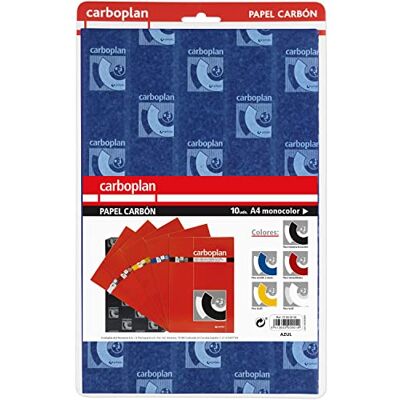 Grafoplás Lot de 10 feuilles de papier Copie Bleu 21 x 33 cm Pour faire des copies écrites à la main Grafoplás Lot de 10 feuilles de papier Copie Bleu 21 x 33 cm Pour faire des copies écrites à la main