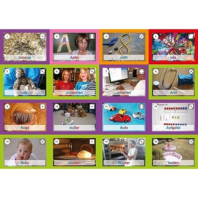 TimeTEX Lot de 320 fiches au format A8 "Meine Wörter-Schatztruhe" Vocabulaire de base LPPlus TimeTEX Lot de 320 fiches au format A8 "Meine Wörter-Schatztruhe" Vocabulaire de base LPPlus