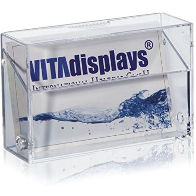 VITAdisplays Lot de 10 boîtes à cartes de visite XL Largeur : 10,5 cm VITAdisplays Lot de 10 boîtes à cartes de visite XL Largeur : 10,5 cm