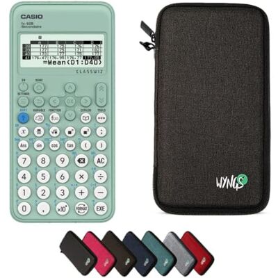 Casio FX-92B Secondaire y compris un étui de protection WYNGS gris foncé Pack de base Casio FX-92B Secondaire y compris un étui de protection WYNGS gris foncé Pack de base