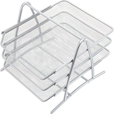 Helit H2518200 Étagère de rangement à 3 compartiments extensibles Argenté Helit H2518200 Étagère de rangement à 3 compartiments extensibles Argenté