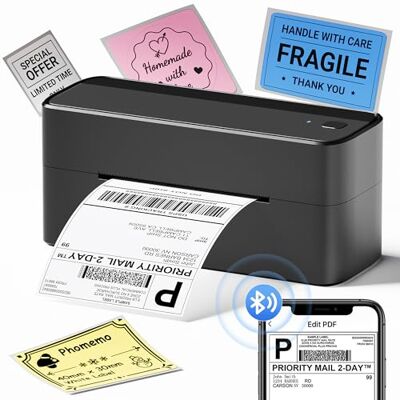 Phomemo 241BT Imprimante d'étiquettes DHL Bluetooth pour codes-barres Compatible avec Ebay, Amazon, Etsy, Shopify, UPS, noir Phomemo 241BT Imprimante d'étiquettes DHL Bluetooth pour codes-barres Compatible avec Ebay, Amazon, Etsy, Shopify, UPS, noir