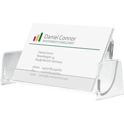 Sigel VA120 Porte-cartes de visite jusqu'à 50 cartes Transparent Sigel VA120 Porte-cartes de visite jusqu'à 50 cartes Transparent
