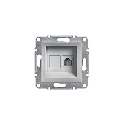 Schneider Electric Eph4100161 Toma téléphone RJ11, Aluminium Schneider Electric Eph4100161 Toma téléphone RJ11, Aluminium