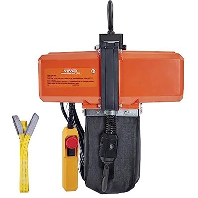 VEVOR Palan à chaîne électrique, capacité de charge de 499 kg, hauteur de levage de 4,5 m, vitesse de 2,8 m/min, palan monophasé avec chaîne G100, télécommande à câble de 3 m, treuil pour garage, VEVOR Palan à chaîne électrique, capacité de charge de 499 kg, hauteur de levage de 4,5 m, vitesse de 2,8 m/min, palan monophasé avec chaîne G100, télécommande à câble de 3 m, treuil pour garage,