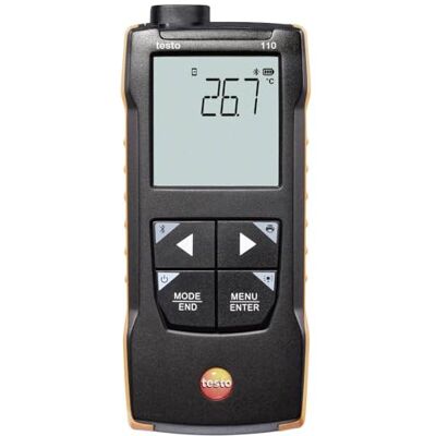 Testo 110 Instrument numérique de mesure de la température NTC et Pt100 avec connexion app Testo 110 Instrument numérique de mesure de la température NTC et Pt100 avec connexion app