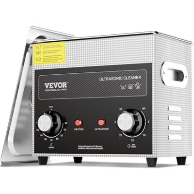 VEVOR Nettoyeur à Ultrasons 3L avec Minuteur Chauffant Panier, Machine Numérique à Cavitation Sonique, Nettoyeur Ultrasons 120W pour Instruments de Montre, Lunettes, Pièces de Monnaie, Outils VEVOR Nettoyeur à Ultrasons 3L avec Minuteur Chauffant Panier, Machine Numérique à Cavitation Sonique, Nettoyeur Ultrasons 120W pour Instruments de Montre, Lunettes, Pièces de Monnaie, Outils