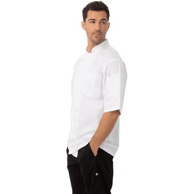 Chef Works Chefs Works Montreal Cool Vent Veste de cuisine mixte à manches courtes, Blanc, 4XL, Tour de poitrine : 152-157 cm, Veste de chef pour homme et femme, A914-4XL Chef Works Chefs Works Montreal Cool Vent Veste de cuisine mixte à manches courtes, Blanc, 4XL, Tour de poitrine : 152-157 cm, Veste de chef pour homme et femme, A914-4XL