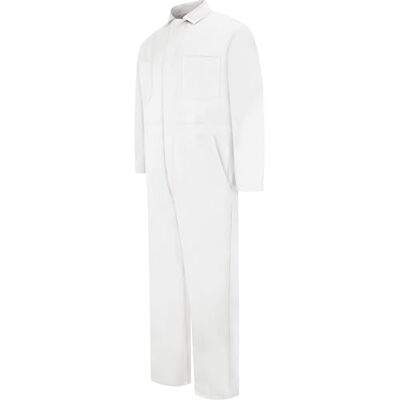 Red Kap Combinaison en coton à boutons-pression pour homme, Blanc blanchi, 48 Long Red Kap Combinaison en coton à boutons-pression pour homme, Blanc blanchi, 48 Long