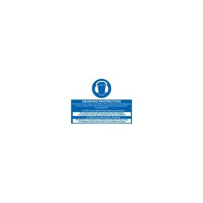 Viking Mp275-a3l-1 m règles de protection auditive Sign, 1 mm Semi Rigide Plastique, 300 mm H x 400 mm L Viking Mp275-a3l-1 m règles de protection auditive Sign, 1 mm Semi Rigide Plastique, 300 mm H x 400 mm L