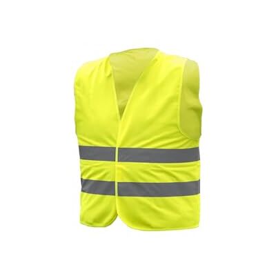 Högert Technik Gilet haute visibilité pour homme, jaune/orange, fermeture Velcro, 2 bandes réfléchissantes, 100% polyester (120 g/m²), idéal pour la construction, le transport et l'industrie. Tailles Högert Technik Gilet haute visibilité pour homme, jaune/orange, fermeture Velcro, 2 bandes réfléchissantes, 100% polyester (120 g/m²), idéal pour la construction, le transport et l'industrie. Tailles
