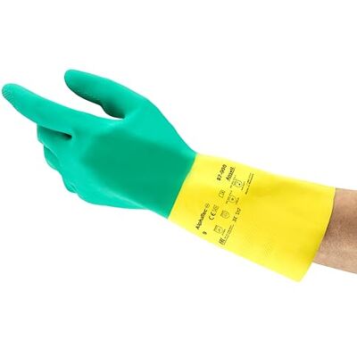 Ansell AlphaTec 87-900 Gants de Travail Multifonctions, Résistance Chimique, Design Durable avec Excellente Préhension, Finition Intérieure en Coton, Gant Homme Femme, Vert, Taille XXL (12 Paires) Ansell AlphaTec 87-900 Gants de Travail Multifonctions, Résistance Chimique, Design Durable avec Excellente Préhension, Finition Intérieure en Coton, Gant Homme Femme, Vert, Taille XXL (12 Paires)