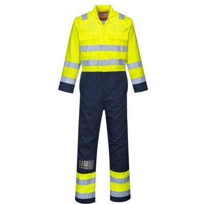 Portwest BIZ7 Bizflame Pro Combinaison complète antistatique haute visibilité Taille S, Jaune/marine Portwest BIZ7 Bizflame Pro Combinaison complète antistatique haute visibilité Taille S, Jaune/marine