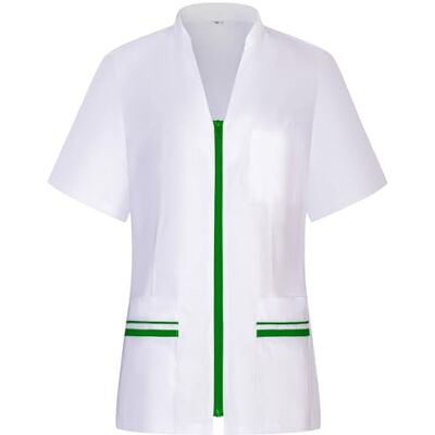MISEMIYA Vêtements de travail femme manches courtes uniforme clinique hôpital nettoyage vétérinaire santé hospitalier -712, Apple Green 21, L MISEMIYA Vêtements de travail femme manches courtes uniforme clinique hôpital nettoyage vétérinaire santé hospitalier -712, Apple Green 21, L