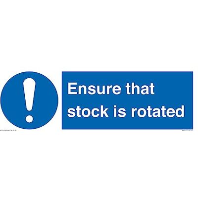 Viking Panneau « ensure that stock is rotated » – 450 x 150 mm – L41 Viking Panneau « ensure that stock is rotated » – 450 x 150 mm – L41