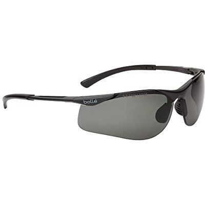 bollé Safety BSSI Contour des yeux avec revêtement antibuée Platine Monture Noir mat/Verres fumés bollé Safety BSSI Contour des yeux avec revêtement antibuée Platine Monture Noir mat/Verres fumés