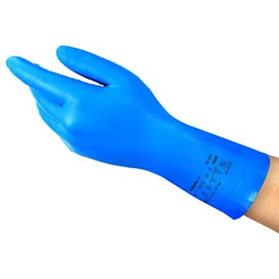 Ansell AlphaTec 37-310 Gants de Travail en Nitrile, Longs et Réutilisables, Résistance Chimique et Contact Alimentaire, Protection Professionnelle Multiusage, Bleu, Taille S (12 Paires) Ansell AlphaTec 37-310 Gants de Travail en Nitrile, Longs et Réutilisables, Résistance Chimique et Contact Alimentaire, Protection Professionnelle Multiusage, Bleu, Taille S (12 Paires)