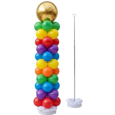 Relaxdays Support Ballons, lot 2, Tige télescopique 45-205 cm, déco Mariage déco mariage/anniversaire, colonne ballons Relaxdays Support Ballons, lot 2, Tige télescopique 45-205 cm, déco Mariage déco mariage/anniversaire, colonne ballons