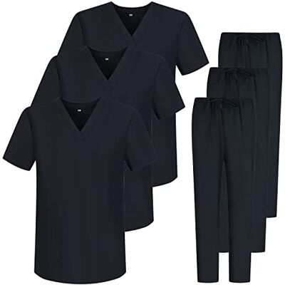 MISEMIYA Pack * 3 Pcs Uniforme Sanitario Unisex UNIFORMES SANITARIOS MÉDICOS CONJUNTOS SANITARIOS 3-817-8312 S, Negro 68 MISEMIYA Pack * 3 Pcs Uniforme Sanitario Unisex UNIFORMES SANITARIOS MÉDICOS CONJUNTOS SANITARIOS 3-817-8312 S, Negro 68