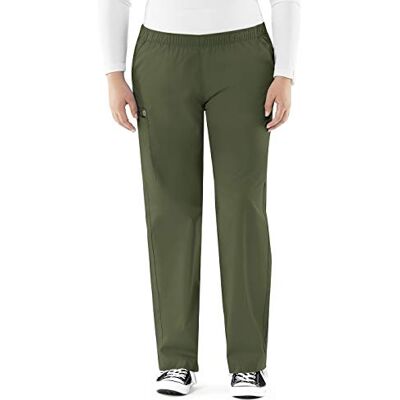 WonderWink 501AOLIVXXS Wonder Work Pantalon cargo à enfiler pour femme, olive, taille standard-XXS WonderWink 501AOLIVXXS Wonder Work Pantalon cargo à enfiler pour femme, olive, taille standard-XXS