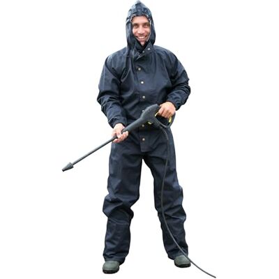 Kerbl 291245 Combinaison de Lavage/De Nettoyage avec Capuche pour Élevage, Gris Anthracite, Taille 2XL Kerbl 291245 Combinaison de Lavage/De Nettoyage avec Capuche pour Élevage, Gris Anthracite, Taille 2XL