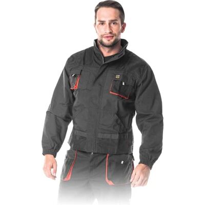 REIS FORECO-J Veste de Travail, Veste de Protection, Veste de Sécurité, Blouse de Sécurité Poids Grammage 260g Noir-Gris Clair Taille M REIS FORECO-J Veste de Travail, Veste de Protection, Veste de Sécurité, Blouse de Sécurité Poids Grammage 260g Noir-Gris Clair Taille M