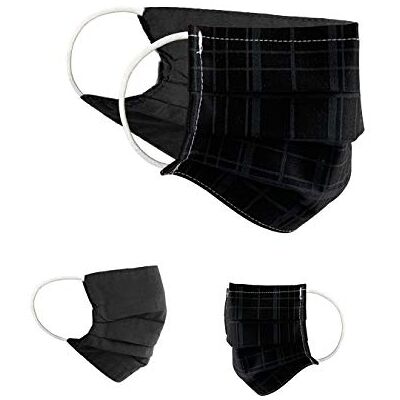 BAF Masque en Tissu 100% Coton Lavable OEKO-TEX 100 Lot de 2 Set Pack double Masque Buccal et Nasal Réutilisable BAF Masque en Tissu 100% Coton Lavable OEKO-TEX 100 Lot de 2 Set Pack double Masque Buccal et Nasal Réutilisable