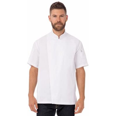 Chef Works B471-XXL Springfield Veste de chef unisexe avec fermeture éclair Taille XXL Blanc Chef Works B471-XXL Springfield Veste de chef unisexe avec fermeture éclair Taille XXL Blanc